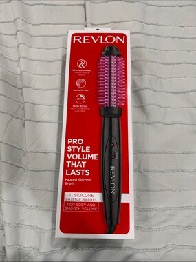 Revlon Black Styling Brush with Pink Silicone Bristles